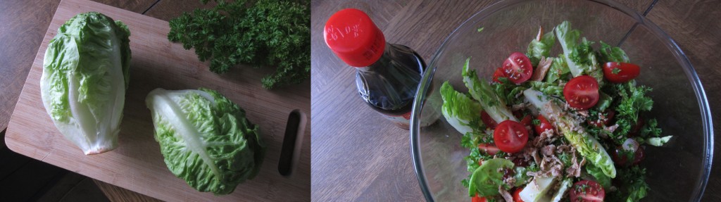 Salade met Romeinse slakropjes