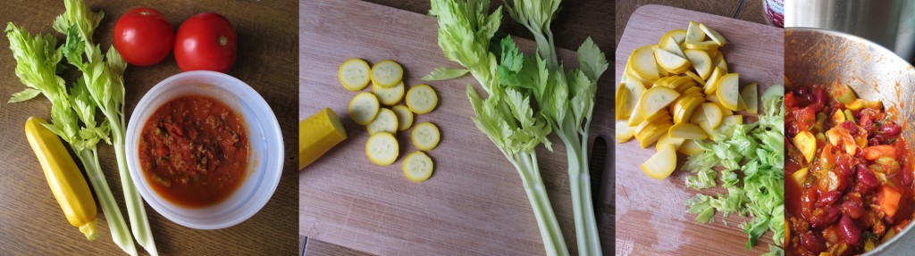 Eerste courgette van het jaar